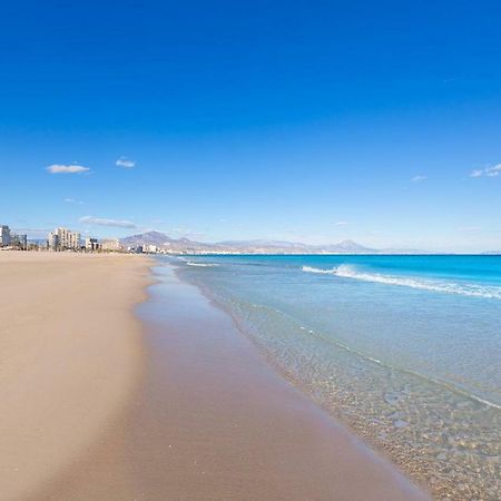 1a línea Playa San Juan. Vistas. Piscina. BBQ. Gym Apartamento El Campello Exterior foto